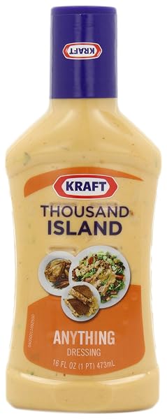 KRAFT THOUSAND ISLAND DRESSING, 16-OUNCE PLASTIC BOTTLES (PACK...