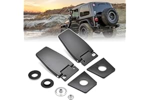 Nakuuly Liftgate Window Hinges 926-119 Compatible with Jeep Wrangler 1987-2006 Replaces 5013722AA 5013722AB Pair of Rear Left