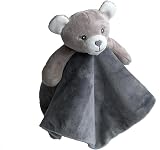 CREVENT Cozy Plush Baby Security Blanket Loveys 34x34cm Bear Rattle Toy view 5