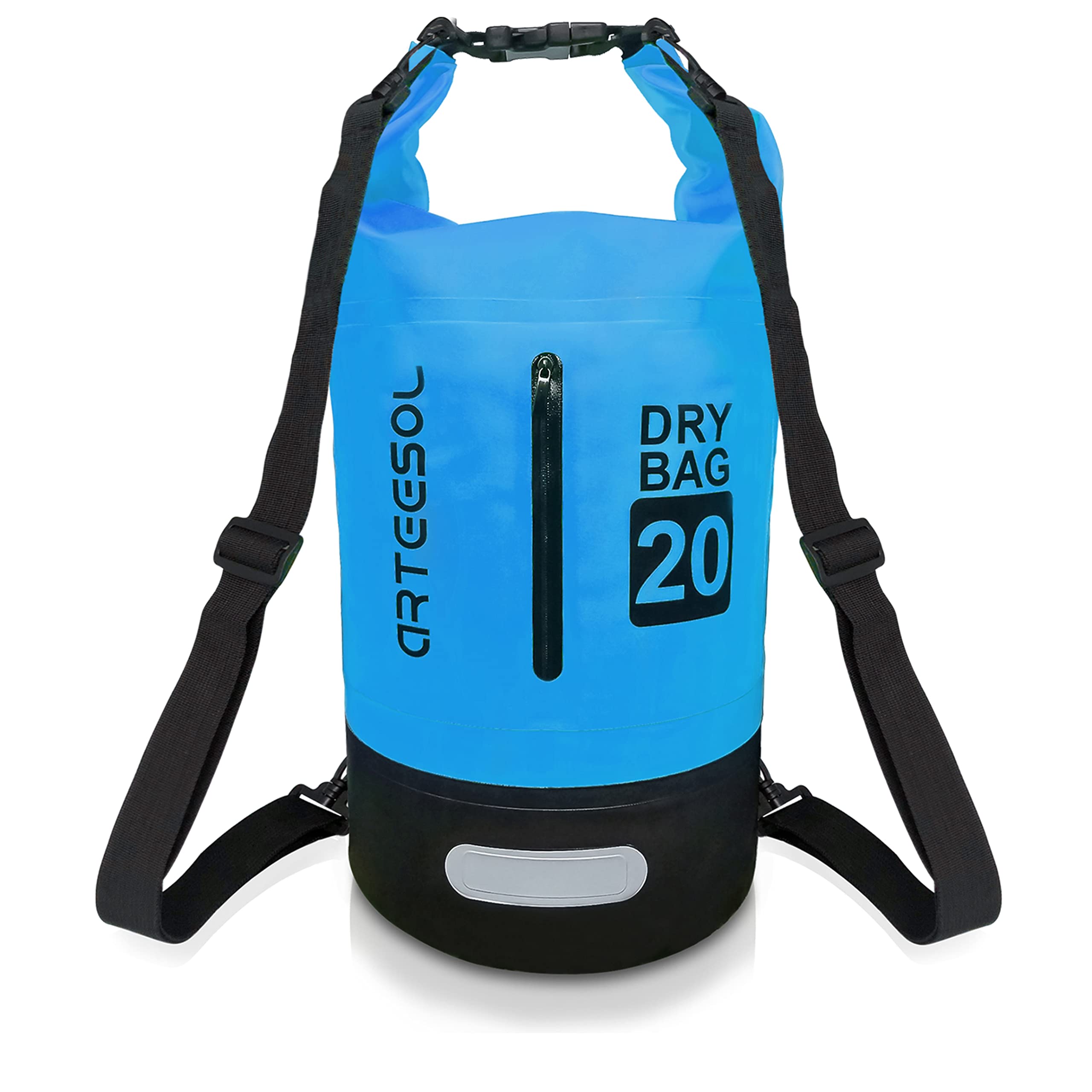 Waterproof Dry Bag, 5L/10L/20L/30L Waterproof Backpack Dry Sack Rucksack, Swim Bag with Adjustable Shoulder Straps, for Beach Swimming Kayaking Hiking Boating Canoeing Surfing Fishing