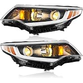 TODO Headlights Assembly Compatible with Kia Optima Headlamps 2016-2018 Pair Replacement 92101D5000 92102D5000 KI2502196 KI2503196 Driver and Passenger Side Pair
