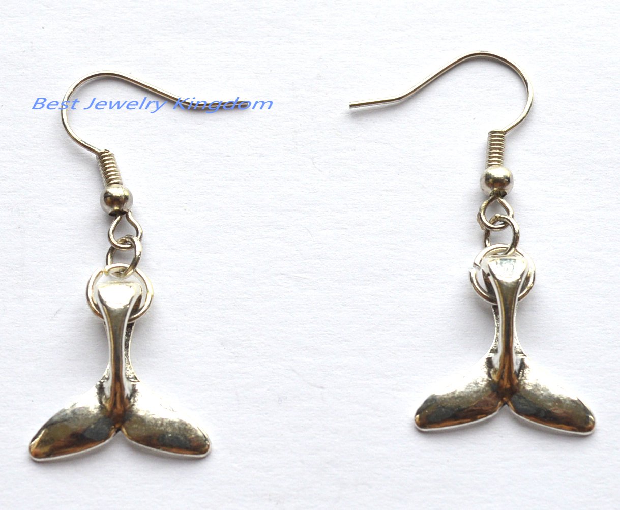Amazoncom Whale Tail Earrings Whale Earrings Beach Jewelry