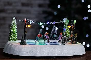 Homezone Animated Christmas Carol Village Nativity Scene Christmas