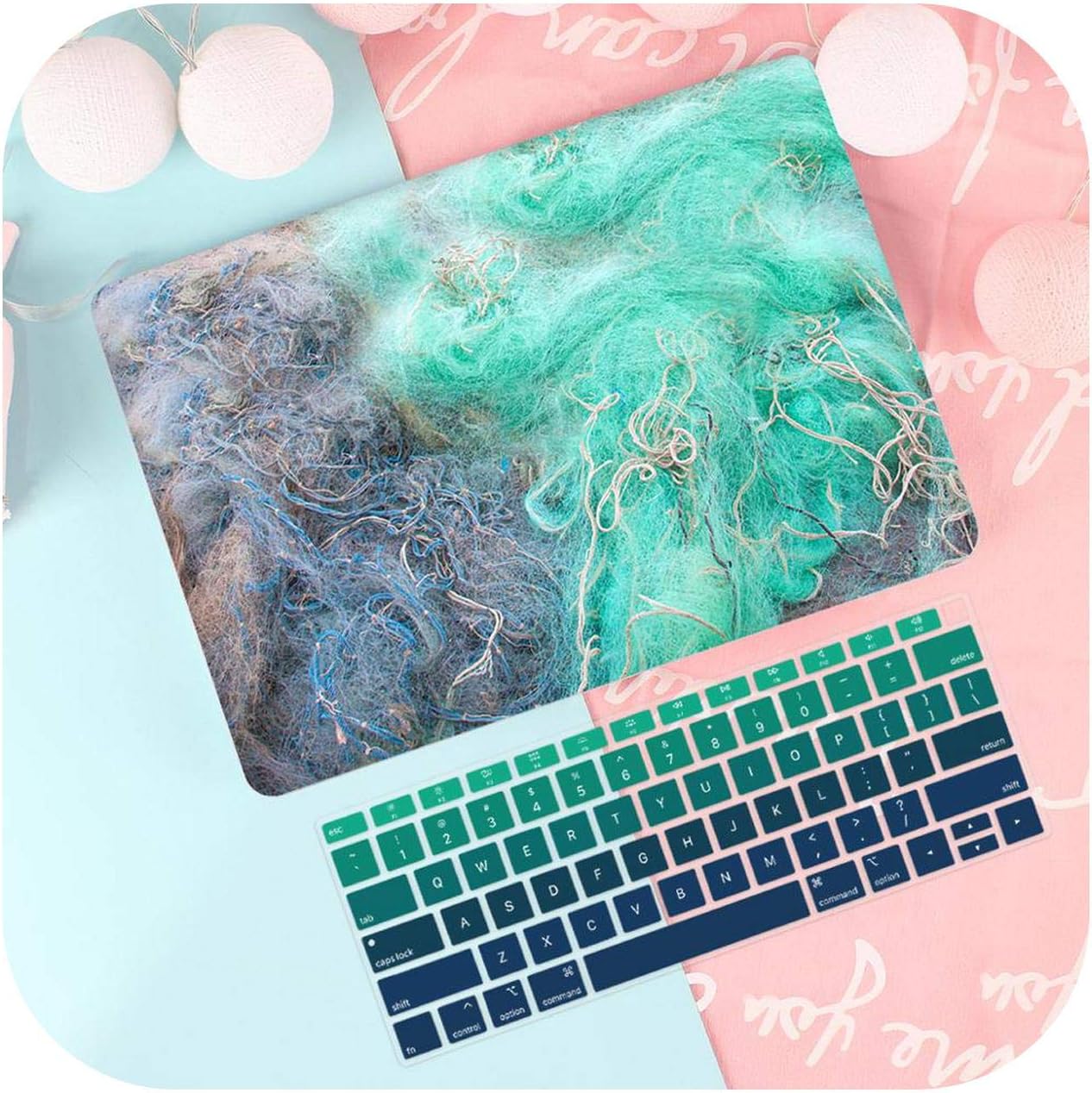 New Print Case for MacBook Air Pro Retina 11 12 13.3" New Mac Book 13 15 Touch Bar 2019 A1932 A2159 A1707 A1990 +Keyboard Cover-Rs868-Model A1278