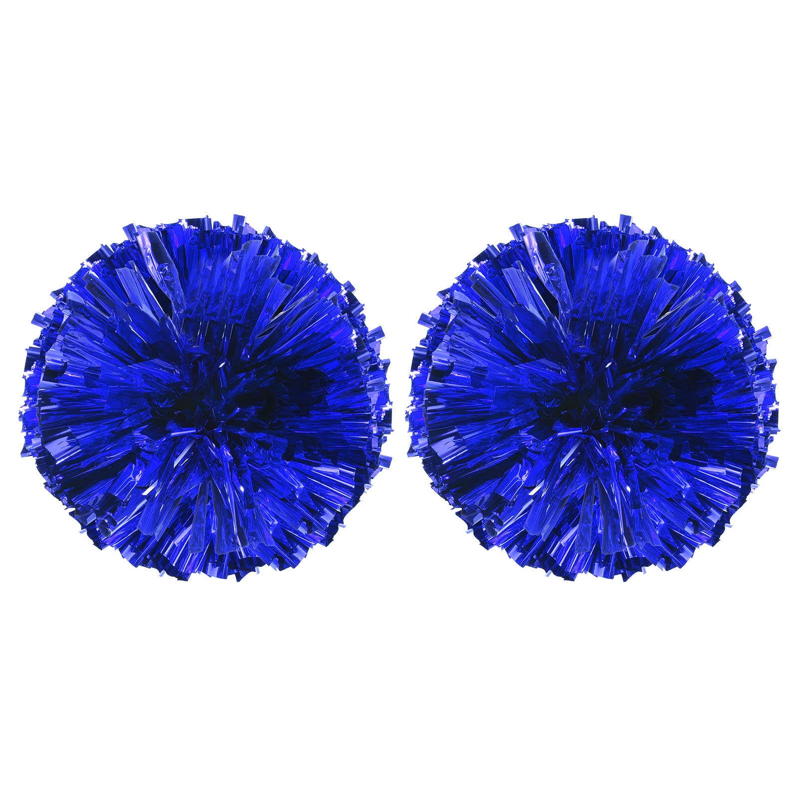 PATIKIL Cheerleading Pom Poms, 2 Pack PET Cheer Pom with Finger Holes for Sport Game Team Spirit Fun Dance Stage Events, Rose Red