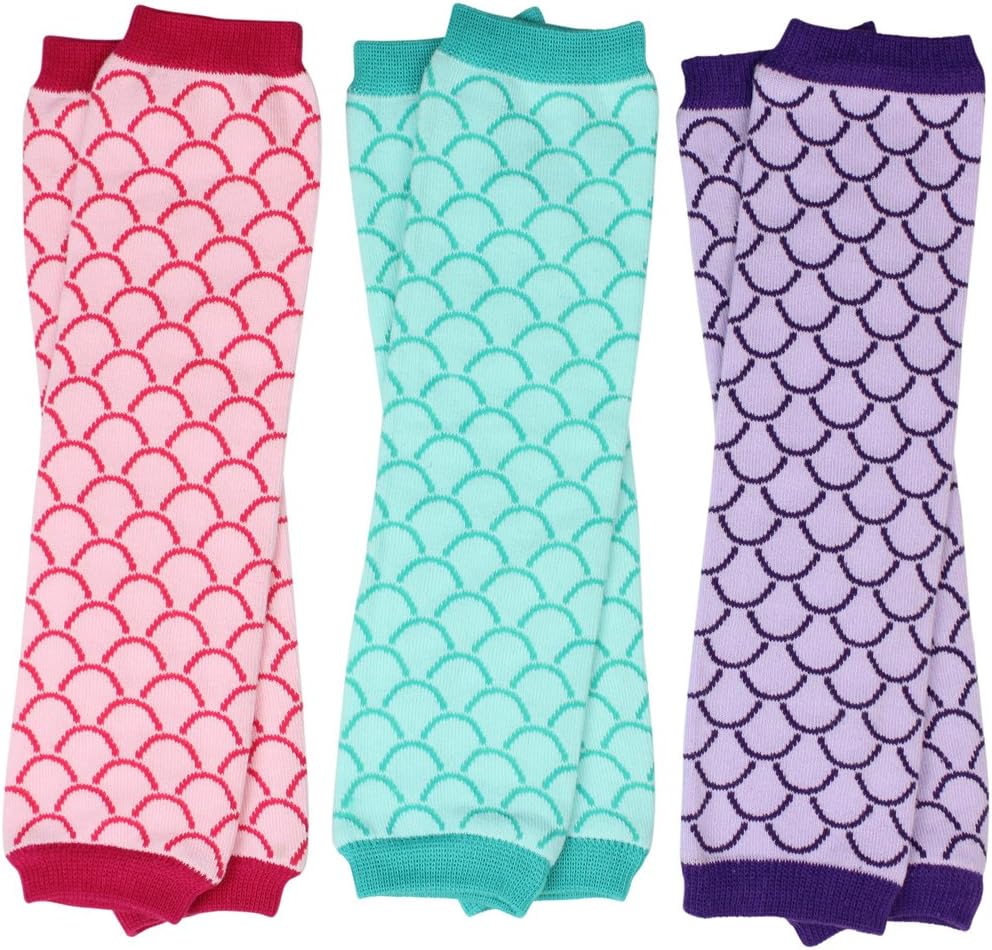 juDanzy 3 Pairs of Girls Baby Leg Warmers for Newborn, Infant, Toddler, Child