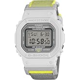 Casio G-Shock Cloth Band Gray Yellow Digital Watch DW5600MNC-7A8