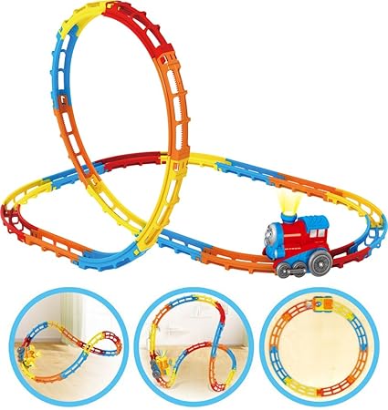 Brigamo ? Thomas & Seine Freunde Eisenbahn Zug Rennbahn mit Looping, Spielbahn für Kleinkinder ?