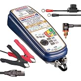 Optimate 4 Quad Program | Premium Edition, TM631-PR, Gold Series: 9-Step 12V / 12.8V 1.25A Sealed Battery Saving Charger &amp; maintainer