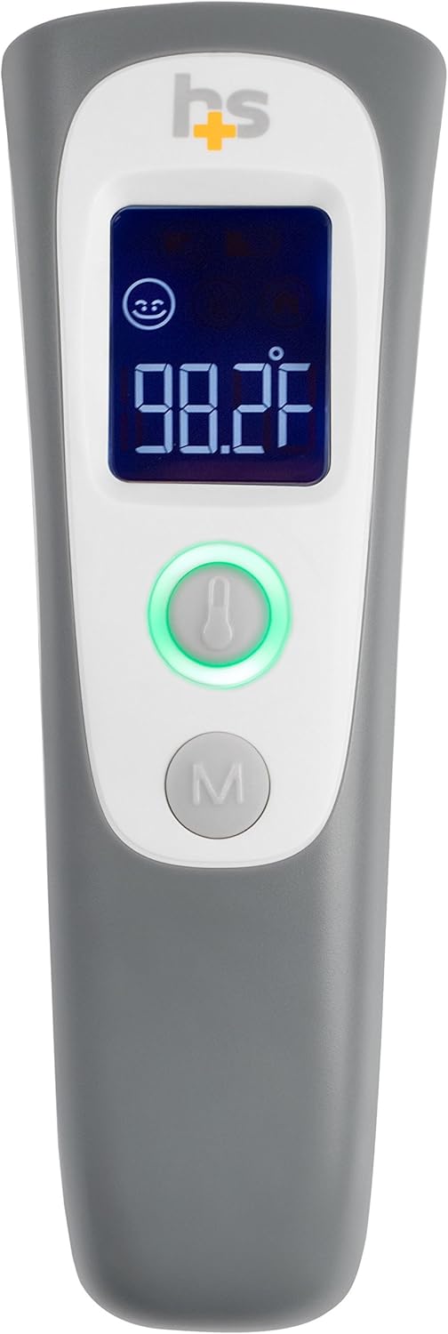 HealthSmart Digital Temporal Thermometer with No Contact Infrared Technology ideal for Babies, Children or Adults with Modes to also Test Temperature of Objects or Air with Alarm and Memory Function: Health & Personal Care