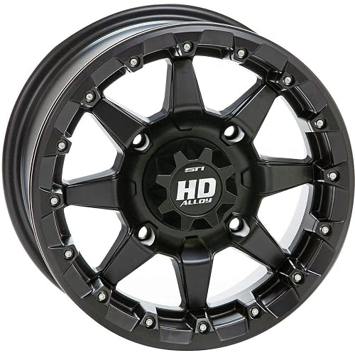 STI HD5 Beadlock Matte Black ATV Wheel 14x7 4/156 - (5+2) [14HB523] in ...