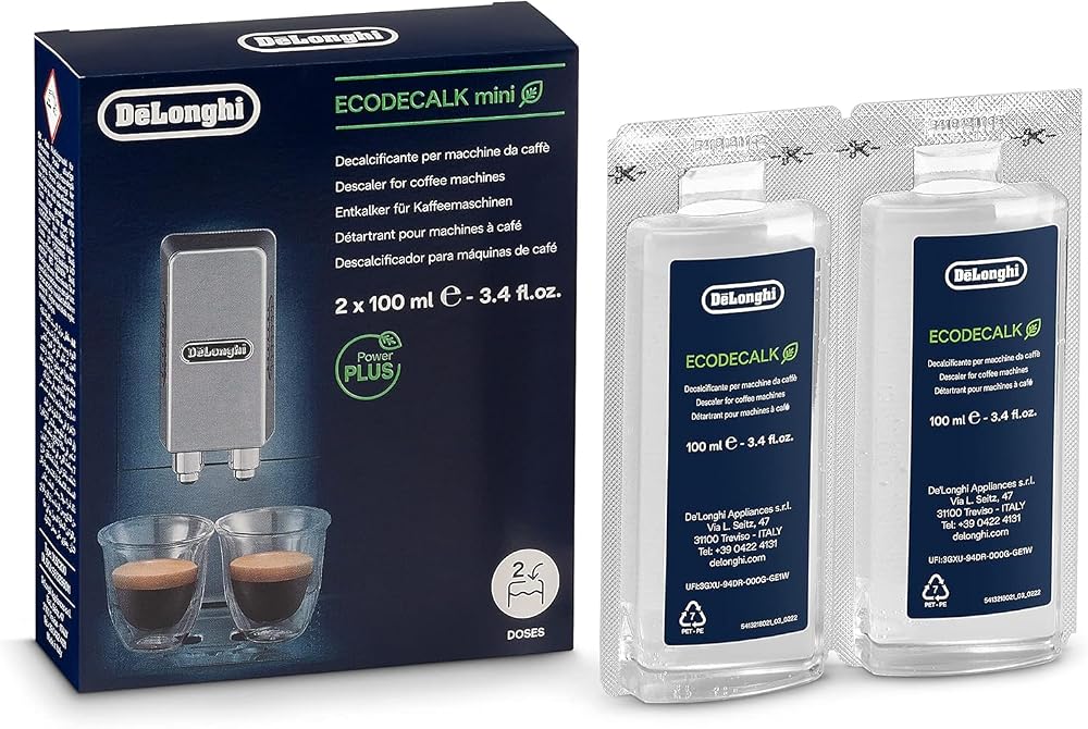 Delonghi Descaler ECODECALK 2 x 100 ml Calcium Citric Acid