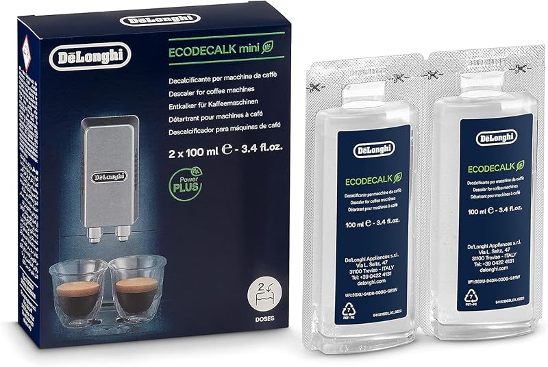 Delonghi Descaler ECODECALK 2 x 100 ml Calcium Citric Acid