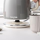 Salter Retro Grey 1.7L Kettle 3KW Rapid Boil 360° Base Auto Shut-Off view 6