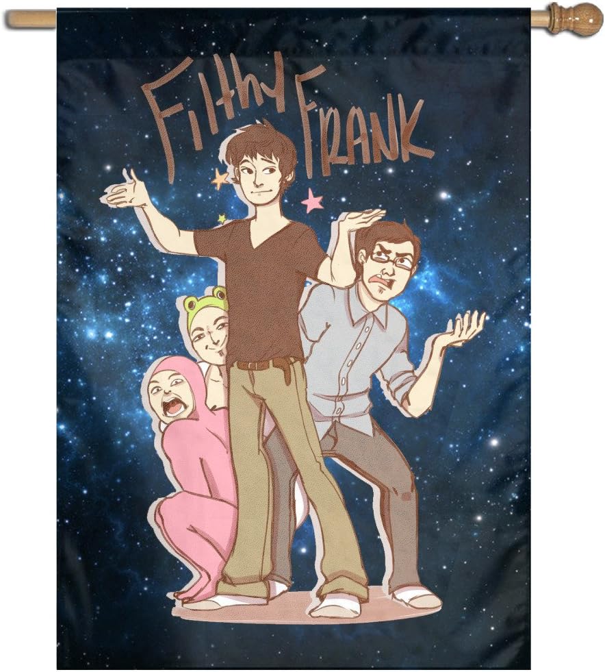 FILTHY FRANK Show Cartoon Home House Garden Flags 12'' X 30'' One Side Print