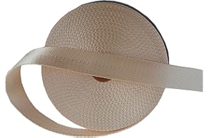 ABOKOY 1 Inch Nylon Webbing Strap 15 Yards Nylon Strap Webbing for Backpack Strap Pet Collar Indoor Outdoor Craft DIY Repair