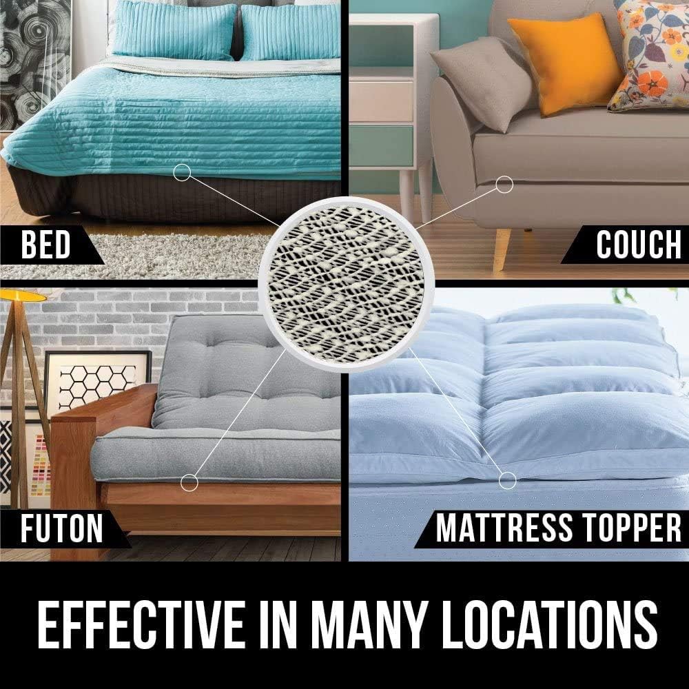 GORILLA GRIP Original Slip Resistant Mattress Gripper Pad, Helps Stop Bed and Topper from Sliding, Stopper Works on Sofa, Futon, and Couch, Easy to Trim Size, Strong, Durable Grips Help Slipping, Twin: Kitchen & Dining