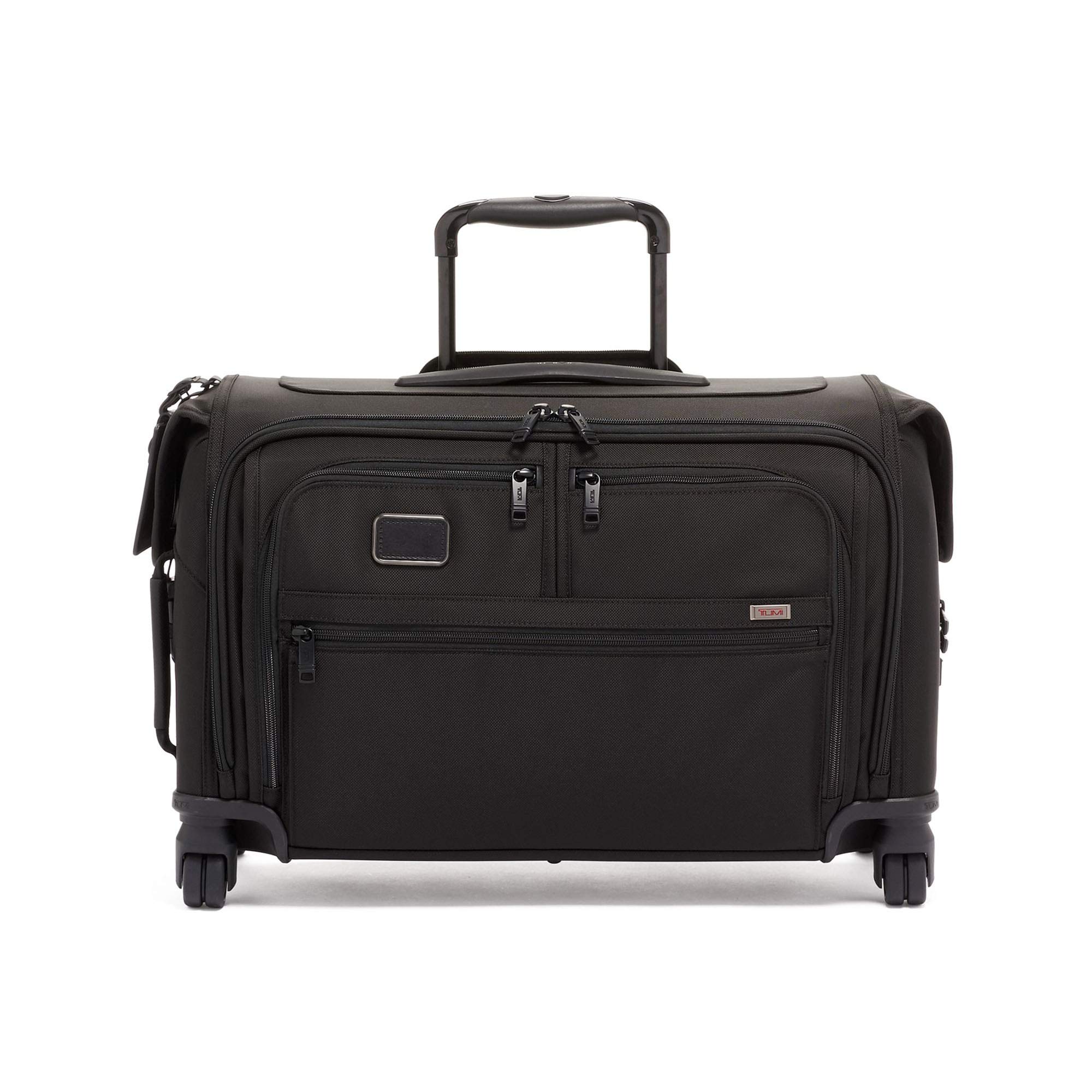 TUMI Alpha Garment 4 Wheeled Carry-On - Garment Compartment Fits 6 Suits or Dresses - Carry On Luggage for Travel - Black