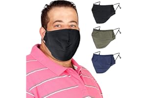 TUFF SPORTS WEAR TUFF Face Mask 2XL XL Size Cloth Covering Reusable Washable Adjustable Masks Making Breathing Easier