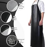 BURNTOP 2 Pack Waterproof Rubber Adjustable Apron 40" Heavy Duty Kitchen view 3