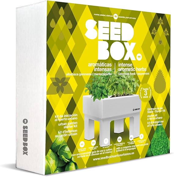 SeedBox SBCOAI - Huerto Urbano de albahaca y Menta (Colección ...