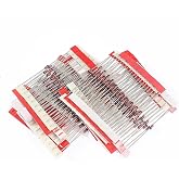 25 Values 250pcs 1W Zener Diodes Assortment Kit 3V 3.3V 3.6V 3.9V 4.3V 4.7V 5.1V 5.6V 6.2V 6.8V 7.5V 8.2V 9.1V 10V 12V 13V 15V 16V 18V 20V 22V 24V 27V 30V 33V Assorted Set
