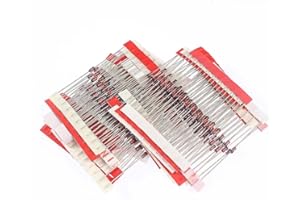 WOWOONE 25 Values 250pcs 1W Zener Diodes Assortment Kit 3V 3.3V 3.6V 3.9V 4.3V 4.7V 5.1V 5.6V 6.2V 6.8V 7.5V 8.2V 9.1V 10V 12V 13V 15V 16V 18V 20V 22V 24V 27V 30V 33V Assorted Set