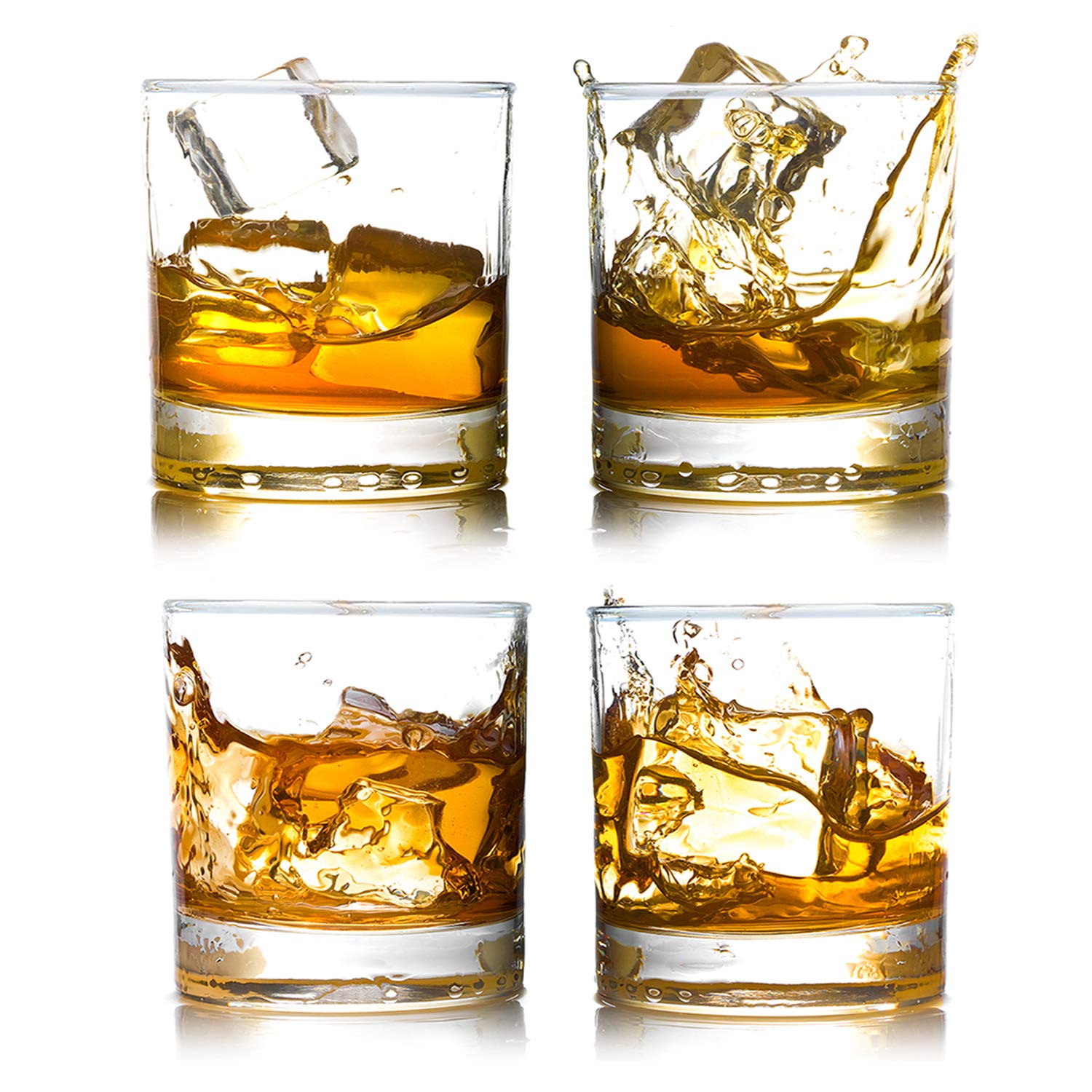 BIGA Whiskey Rocks Glasses with Heavy 