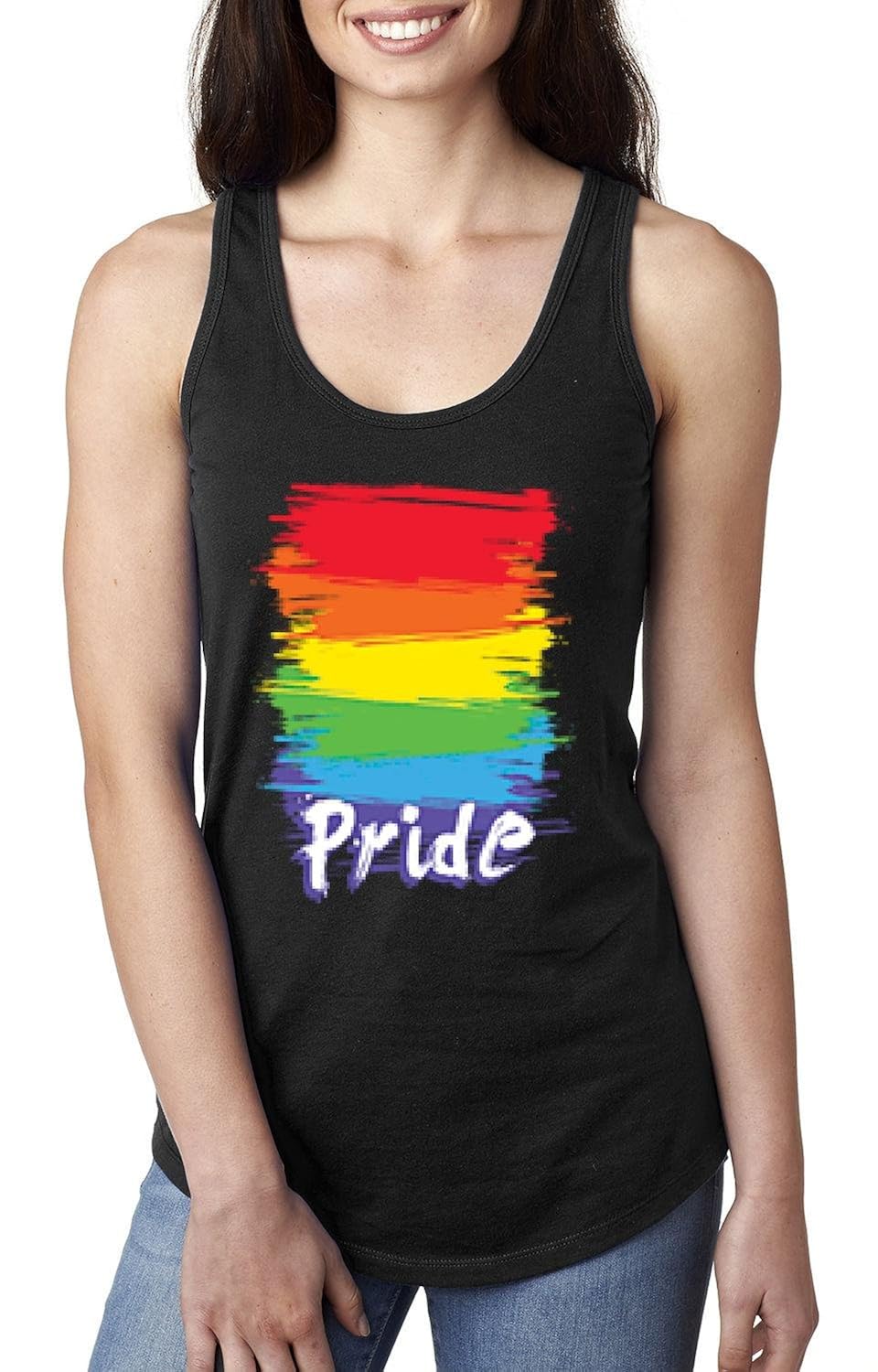 Lgbt Gay Pride Rainbow Flag Tops Next Level Racerback Tank Top Shirts