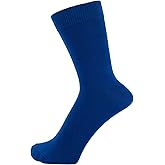 ZAKIRA Finest Combed Cotton Dress Socks in Plain Vivid Colours for Men, Women - 5 Pack