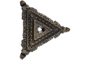 DECHOUS Phurba Holder Decor Copper Alloy Base Triangular Hole for Meditation Room and Spiritual Gatherings