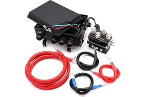 Torkettle 12V 500A Winch Solenoid Contactor Relay and Box for 8000lbs-17000lbs ATV UTV Winches