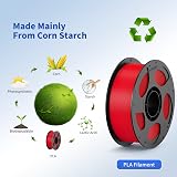 ANYCUBIC PLA Filament 1.75mm 1kg Red Intelligent Identification view 6