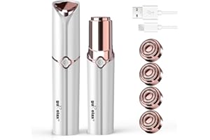 Facial Hair Removal for Women, Hair Removal Device with 4 x Replacement Heads, Gurelax Facial Hair Remover for Chin, Upper Lip