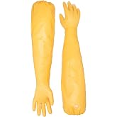 Showa Atlas 772 M Nitrile Elbow Length Chemical Resistant Gloves, 26", Yellow