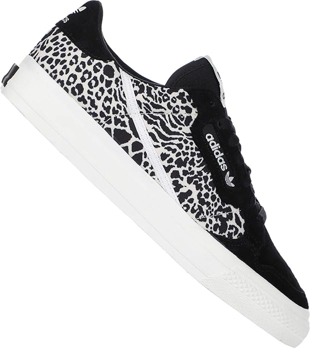 adidas originals continental 80 vulc trainer in animal print