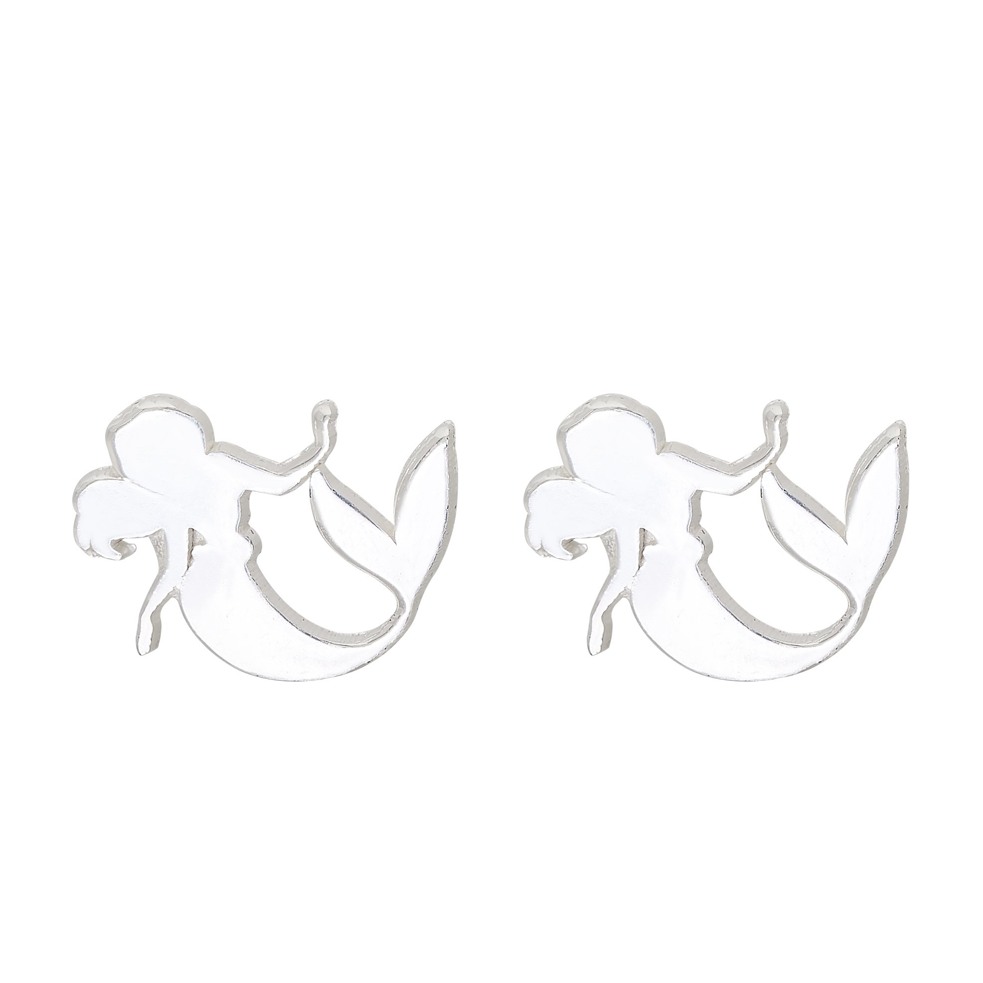 Disney Little Mermaid Ariel Sterling Silver Stud Earrings