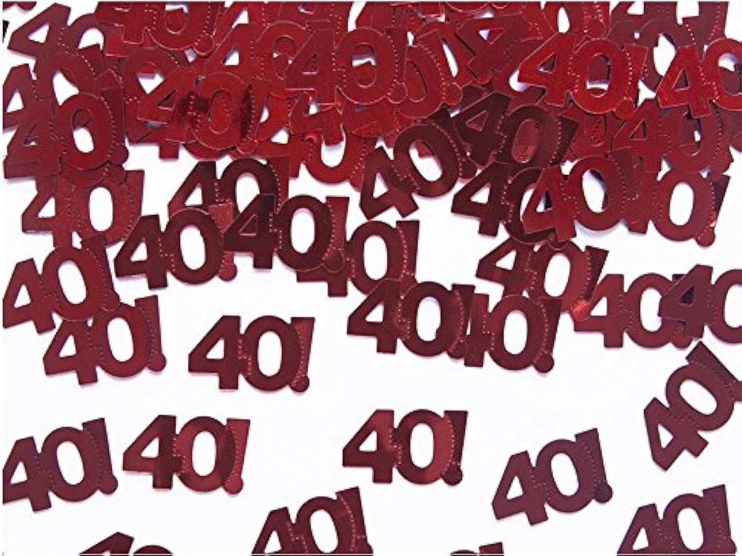 Party deco Table Confetti Number 40 Red Pack