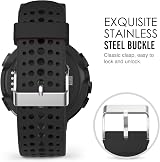 MoKo Silicone Watch Band for Garmin Forerunner 235 220 230 620 630 735XT - Black view 4