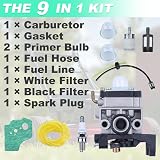 Adefol Carburetor Kit 9 in 1 for Honda GX25 GX35 HHT25 FG110 HHT35 view 6