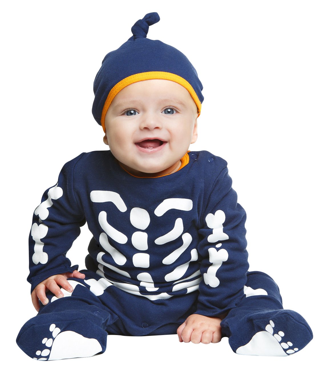 My Other Me – Skeleton Costume Baby, Unisex viving Costumes 7-12 meses blue