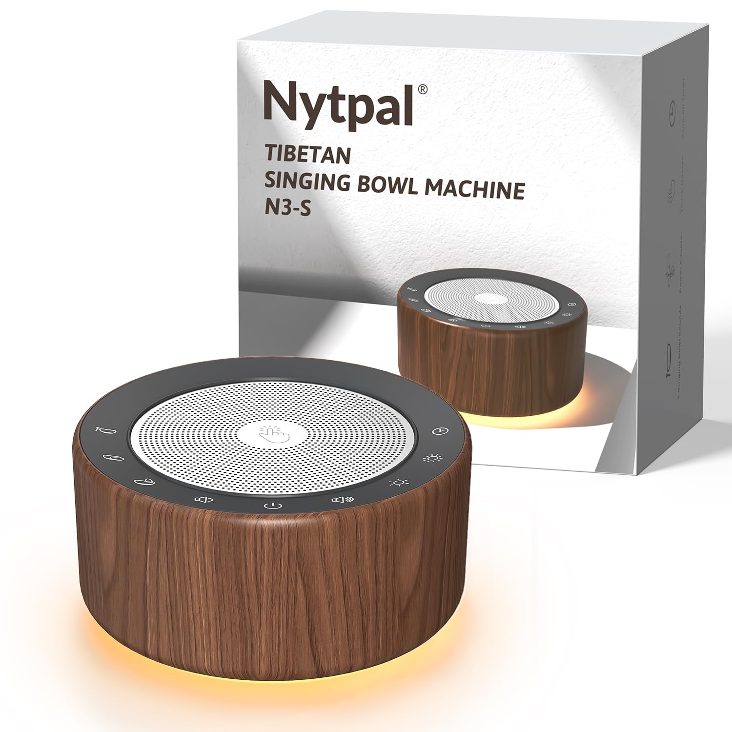 Photo 1 of Tibetan Meditation Singing Bowl Machine - 7 Singing Bowls Sounds, Crystal Healing, Chakra Healing, Mindfulness and Stress Relief Timer and Memory Features for Women/Men