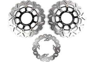 Arashi Front Rear Brake Disc Rotors for Honda CBR600RR 2003-2020 Motorcycle Replacement Accessories CBR 600 RR CBR600 600RR 2010 2011 2012 2013 2014 Black CBR1000RR 04-05