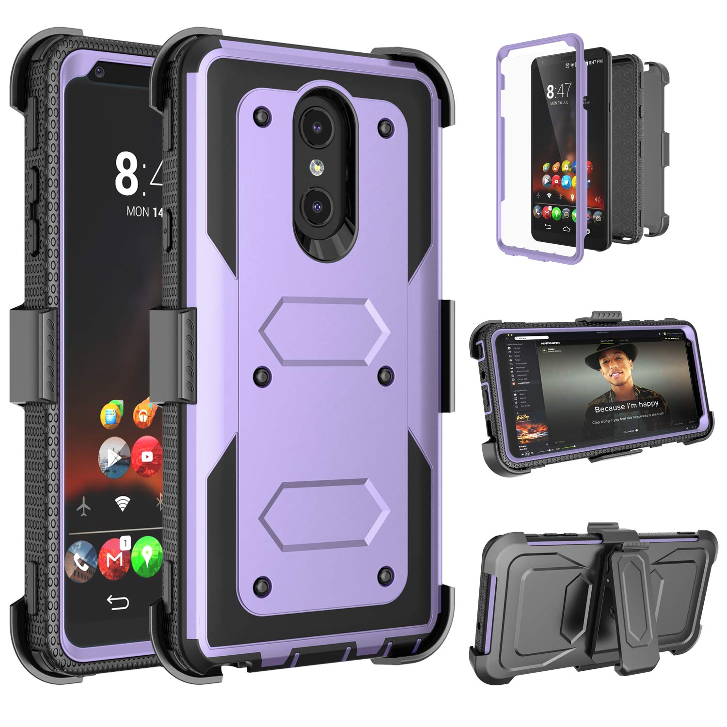 Best lg stylo q plus belt case