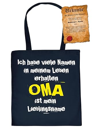 Beutelstofftaschestoffbeutel Lustige Sprüchefun Urkunde