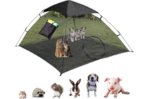 OUTINGPET E-COMMERCE LTD. OUTINGPET Cat Tent Outdoor Playpen Pop Up Pet Cat Enclosures Portable Sunshade and Anti-UV Cat Playhouse (Play Tents for Cats and Small Animals) - Outside Habitat