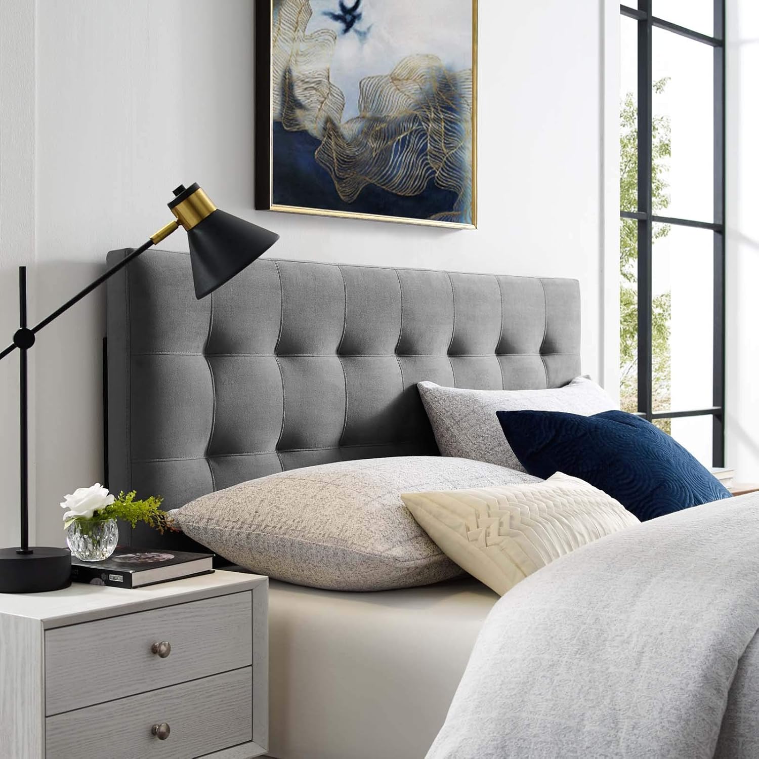 Best King Headboard With Gray