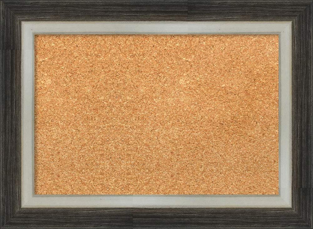 Amanti Art Framed Natural Cork Board Bulletin