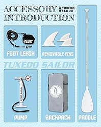 Tuxedo Sailor 10'6"×33"×6" Inflatable Stand Up