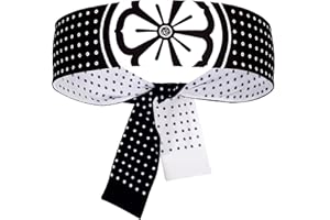 5Chaos Reversible Warrior Headband, Bushido Hachimaki for Karate, Halloween, Sushi